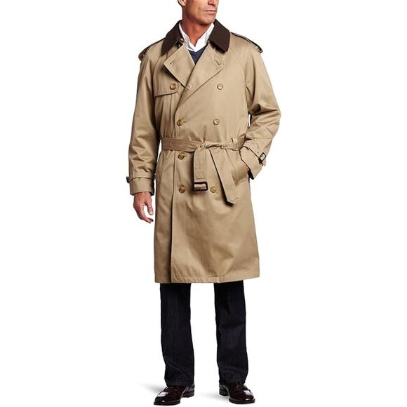 Hart Schaffner Marx Men's Burnett Trench Coat Size 50R New with Tags - Picture 1 of 4